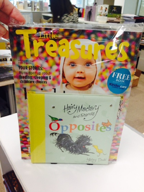 magazine in plastic wrap